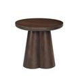 Brix Clubs Side Table - Round - Chestnut - Mango Wood