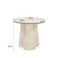 Brix Clubs Side Table - Round - Sandy - Concrete