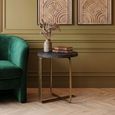 Lena Side Table - Round - Black Oak