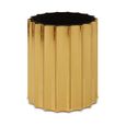 Alvaro Side Table - Round - Black with Titanium Base