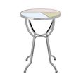 Arbus Side Table - Round - Glass with Chrome Legs