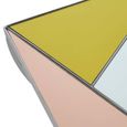 Arbus Side Table - Square - Glass with Chrome Legs