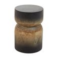 Arlo Side Table - Round - Black Ombre Wood