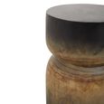 Arlo Side Table - Round - Black Ombre Wood