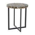 Branna Side Table - Round - Mother of Pearl