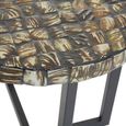 Branna Side Table - Round - Mother of Pearl