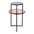 Cercle Side Table - 2 Tier - Round - Smoked Mirror