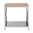 Chiswick Side Table - Square - Oak Wood and Metal