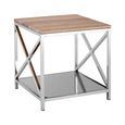 Chiswick Side Table - Square - Oak Wood and Metal