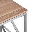 Chiswick Side Table - Square - Oak Wood and Metal