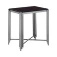 Clarice Side Table - Black Granite with Chrome