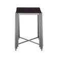 Clarice Side Table - Black Granite with Chrome