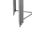 Clarice Side Table - Black Granite with Chrome
