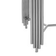Clarice Side Table - Round - Black Granite with Chrome