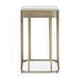 Ella Side Table - Square - Mirrored with Gold Metal