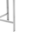 Eva Side Table - Round - White Marble with Silver Metal