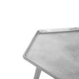 Halle Side Table - Set of 2 - Hexagonal - Silver Metal
