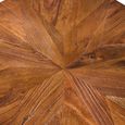 Jodi Side Table - Octagonal - Elm Wood with Gold Metal