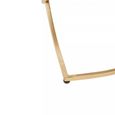 Kia Side Table - Square - Black Marble with Gold Metal