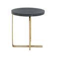 Lena Side Table - Round - Black Oak