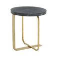 Lena Side Table - Round - Black Oak
