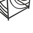 Logan Side Table - Square - Mirrored with Black Metal