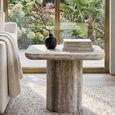 Dulce End Table - Grey - Marble