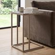Fairfax Side Table - Clay - Marble and Metal