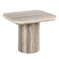 Dulce End Table - Grey - Marble