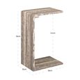 Dulce Side Table - Grey - Marble