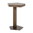 Hexa Side Table - Hexagonal - Brushed Gold