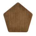 Hexa Side Table - Hexagonal - Brushed Gold