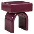 Bennet End Table - 1 Drawer - Burgundy - Wood
