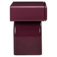Bennet End Table - 1 Drawer - Burgundy - Wood