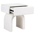 Bennet End Table - 1 Drawer - White - Wood