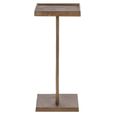 Foley End Table - Square - Antique Brass - Aluminum