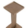 Foley End Table - Square - Antique Brass - Aluminum