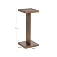 Foley End Table - Square - Antique Brass - Aluminum
