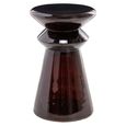 Gordes End Table - Round - Brown - Glass