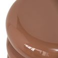 Indie End Table - Round - Mocha Mousse - Polyresin