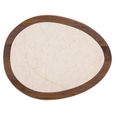 Melrose End Table - Spicebrown - Marble and Mango Wood