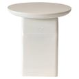 Merrick End Table - Round - Coconut Milk