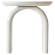 Merrick End Table - Round - Coconut Milk