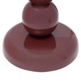 Reid End Table - Round - Burgundy - Metal