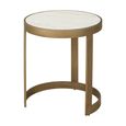 Tivoli Fluted Side Table - 2 Tier - Round - White - Ceramic