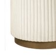 Tivoli Fluted Side Table - 2 Tier - Round - White - Ceramic
