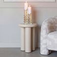 Elbaz End Table - Round - Beige