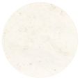 Boann End Table - Round - White and Black - Glass and Marble