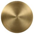 Bowiene End Table - Round - Green and Gold - Glass and Aluminum
