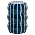 Boyd End Table - Round - Blue - Metal